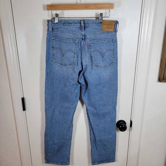 Levi's Premium Denim Button Fly Wedgie Straight Fit Jeans Size 30 - Picture 7 of 10